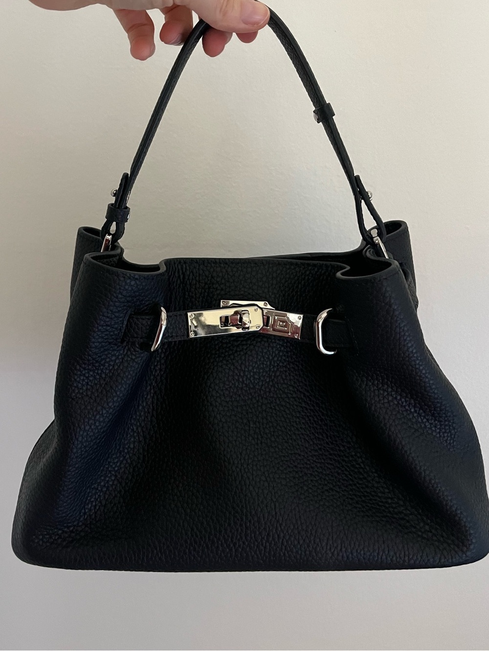 Mini birkin style leather bag